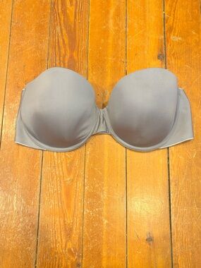 Victoria's Secret Lined Strapless 36D Gray